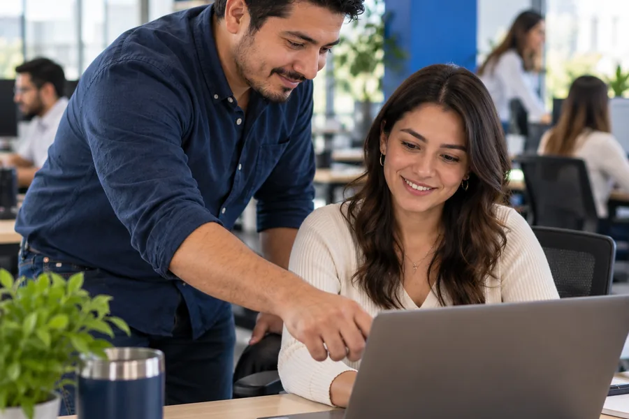 Técnico inhouse trabajando en una empresa