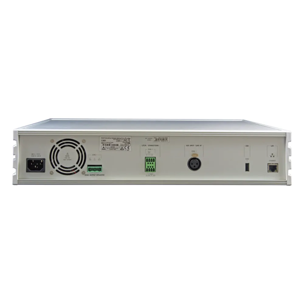 (1361) ETAPA DE POTENCIA DIGITAL 1x500W 100V  MILLENNIUM IP CON CONECTIVIDAD IP LAN, SUPERVISON, CALIDAD DE SONIDO HQ PARA 1 ZONA, EN FORMATO RACK 2U – vista 2