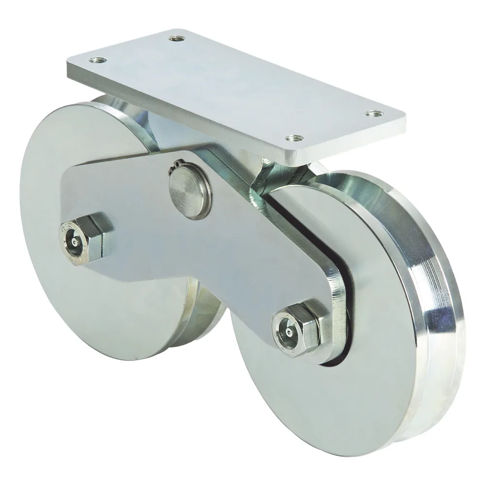 339V - Rueda Doble de 16 cm / Capacidad Para Puertas de hasta 1920 Kg / Canal Tipo V