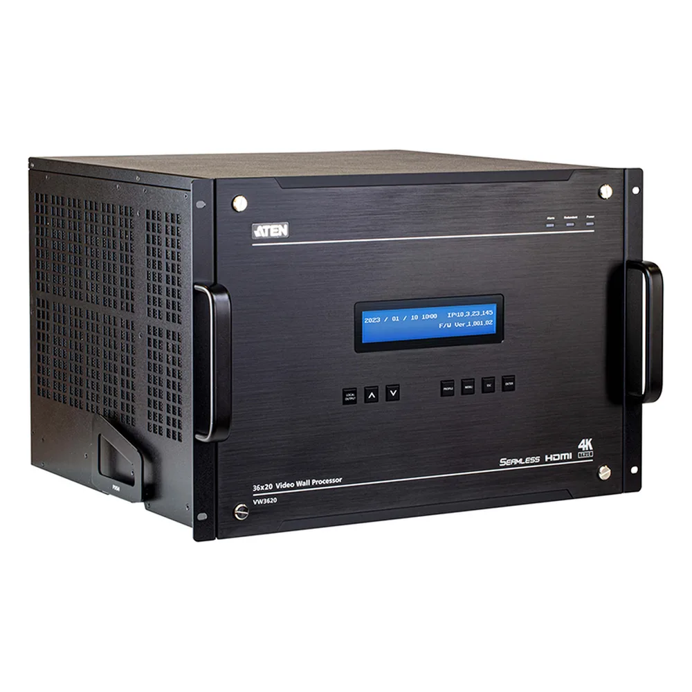 36 x 20 Procesador Modular Video Wall | Procesa hasta 36 fuentes de entrada y gestiona hasta 20 monitores | Escalabilidad True 4K@60 con procesamiento de señales 4:4:4 – vista 3
