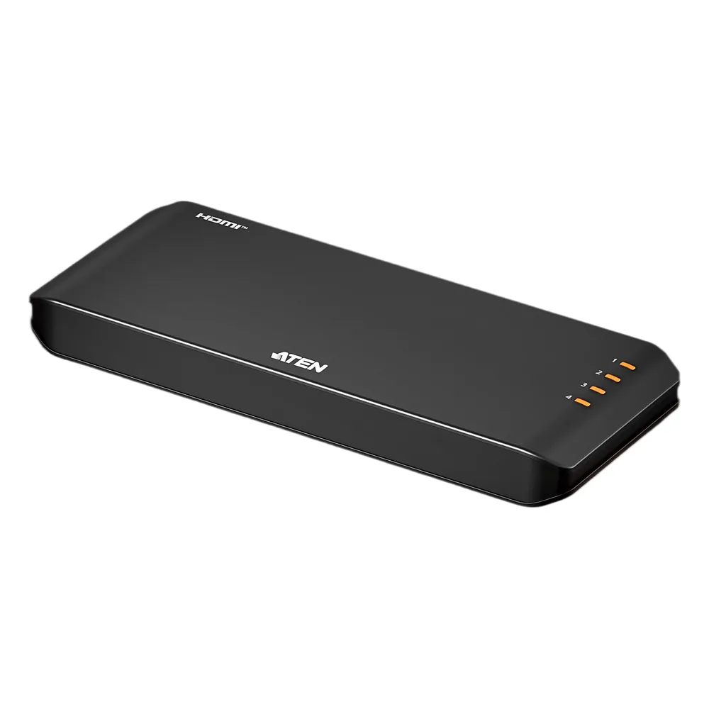 4-Port True 4K HDMI Splitter Essentials | 1 Entrada 4 Salidas HDMI | True 4K 3840 x 2160 @ 60Hz 4:4:4 | HDR10+ | HDCP 2.2 | EDID Sync | 18 Gbps | USB-C Alimentación | Plástico