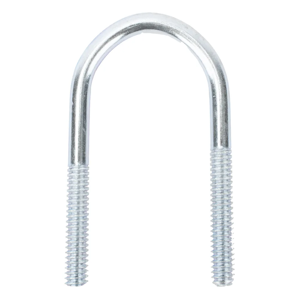 Abrazadera tipo U de 1", con acabado Electro Zinc, no incluye tuercas y arandelas