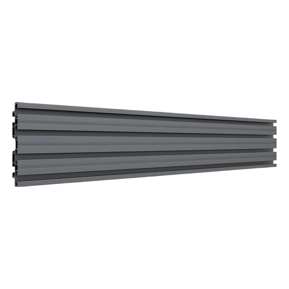 Accesorio_ Riel de Aluminio con Longitud 1750 mm | Ancho 120 mm|  Espesor 9 mm | Incluye Tapas y Tornillos | Compatible con estructura para Videowall | Diseño Modular