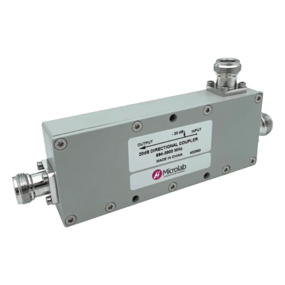 Acoplador Direccional / 694-3800 MHz / 300W / N hembra / 8 dB / PIM < -155 dBc / IP65 / Bajo Pérdida