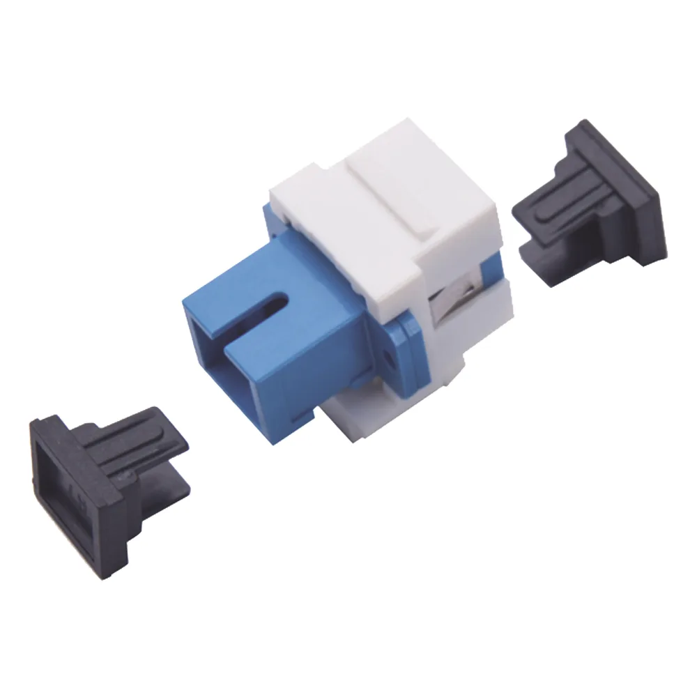 Acoplador Keystone de Fibra Óptica Monomodo SC/PC Simplex a SC/PC Simplex – vista 2