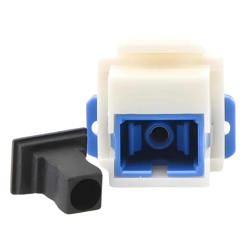 Acoplador Keystone de Fibra Óptica Monomodo SC/PC Simplex a SC/PC Simplex – vista 4