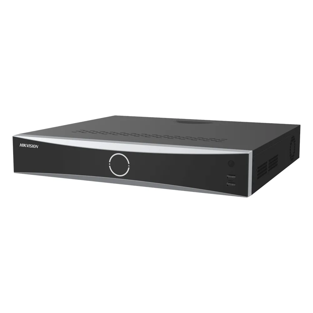 [Acusearch] NVR 12 Megapixel (4K) / 16 canales IP / 16 Puertos PoE+ / AcuSense (Evita Falsas Alarmas) / Reconocimiento Facial / 4 Bahías de Disco Duro / Switch PoE 300 mts  / HDMI en 4K / Alarmas I/O