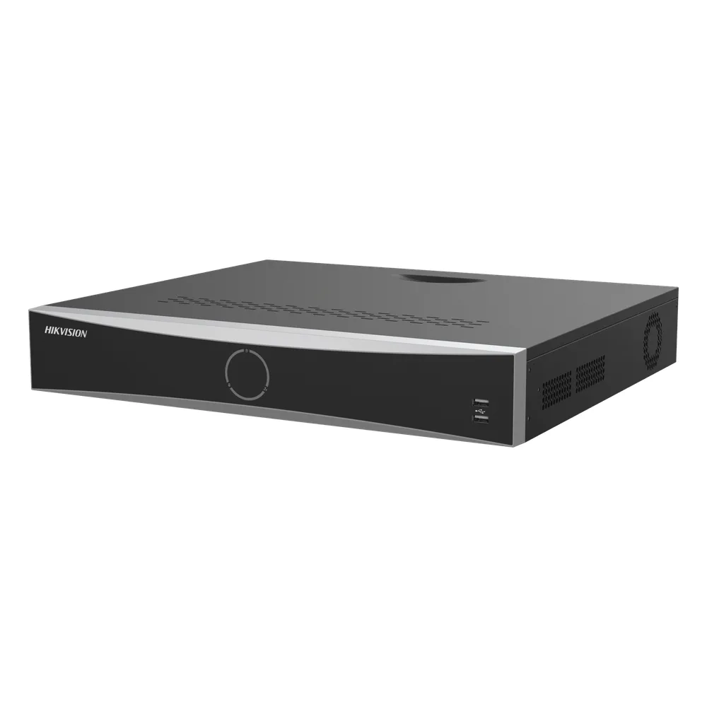 [Acusearch] NVR 12 Megapixel (4K) / 32 canales IP / 16 Puertos PoE+ / Reconocimiento Facial / AcuSense (Evita Falsas Alarmas) / 4 Bahías de Disco Duro / Switch PoE 300 mts / HDMI en 4K / Alarmas I/O