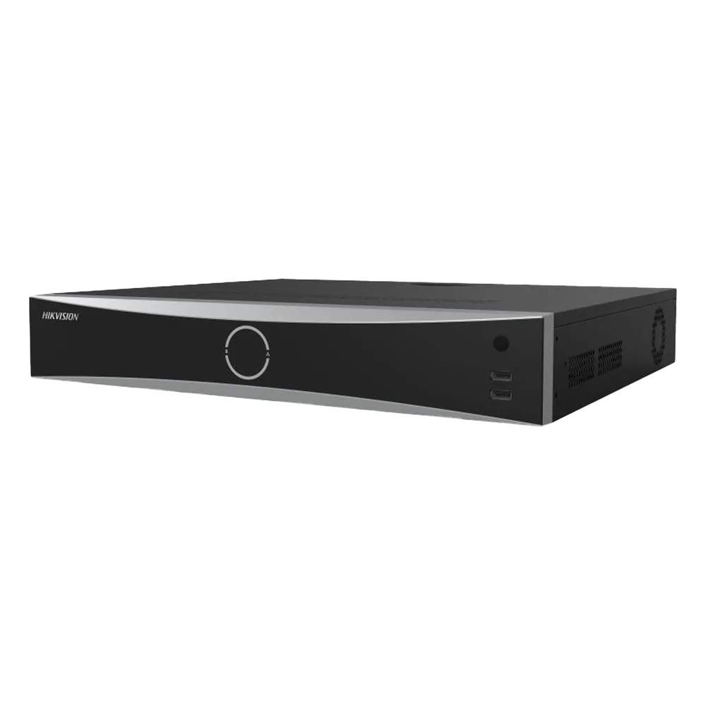 [Acusearch] NVR 12 Megapixel (4K) / 32 canales IP / AcuSense (Evita Falsas Alarmas) / Reconocimiento Facial / 4 Bahías de Disco Duro /  HDMI en 4K / Alarmas I/O