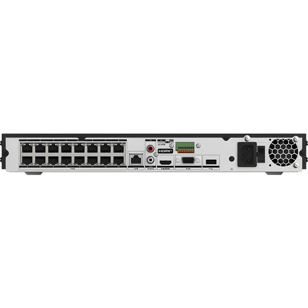 [AcuSeek] NVR 12 Megapixel (4K) / 32 canales IP / 16 Puertos PoE+ / Recocimiento Facial / AcuSense (Evita Falsas Alarmas) / 2 Bahías de Disco Duro / HDMI en 4K / Alarmas I/O / 300 Metros PoE Modo Extendido – vista 2