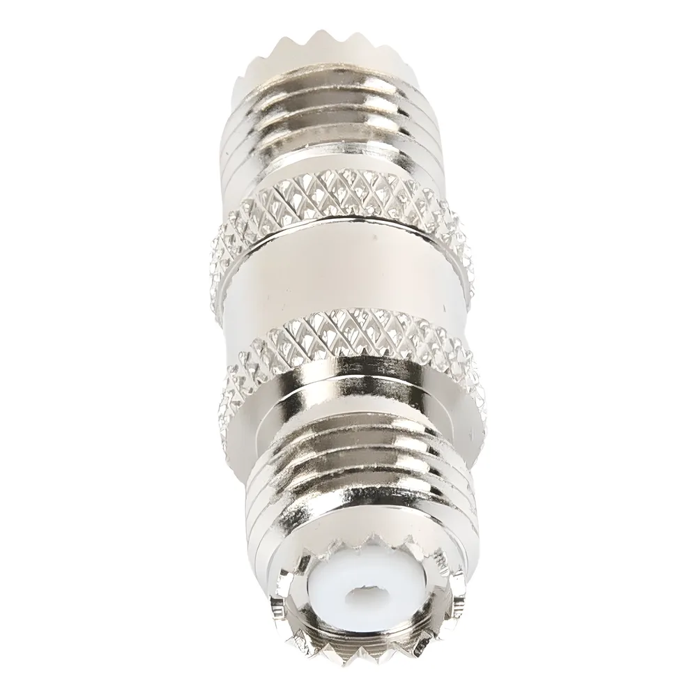Adaptador Barril en Línea, de Conector Mini-UHF Hembra a Mini-UHF Hembra, Níquel/ Oro/ Teflón. – vista 2