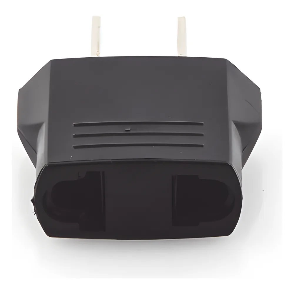 Adaptador de enchufe europea a americano, Calidad PREMIUM @ 6 A ; 110 - 250 Vca – vista 3