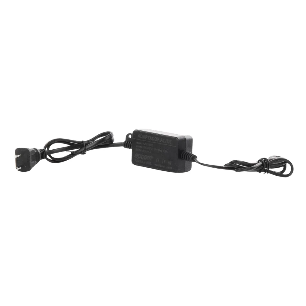 Adaptador de Pared de 12Vcc @ 1 A con cable y clavija Nema 1-15 / 0.5 metros a la toma de alimentación / 0.5 metros a la conexión del dispositivo – vista 5