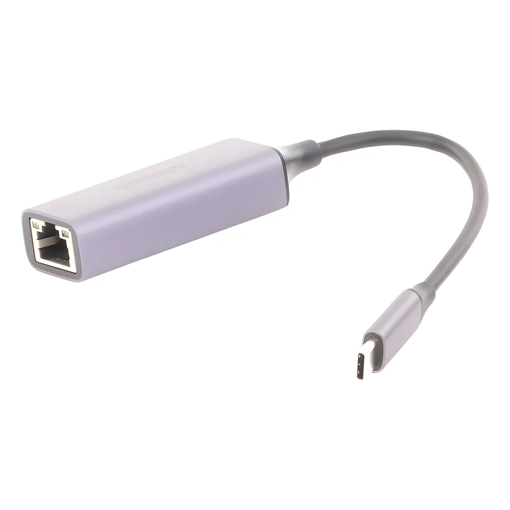 Adaptador de Red USB-C 3.1 (5 Gbps) a RJ45 | Thunderbolt 3 | Admite 10/100/1000 Mbps |  Chip Inteligente | Amplia Compatibilidad | Caja de Aluminio | Longitud del cable 10 cm. – vista 3