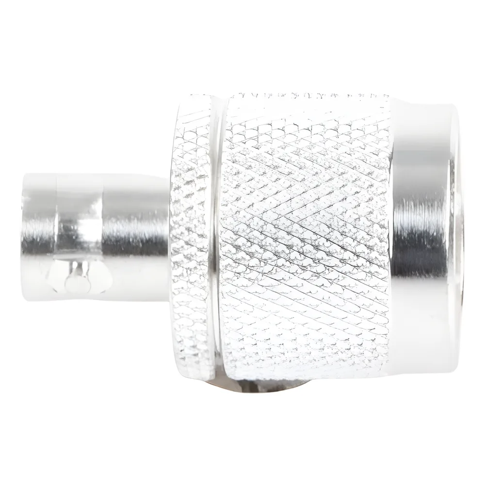Adaptador en Línea de Conector N Macho a BNC Hembra, Plata/ Oro/ Teflón. – vista 5