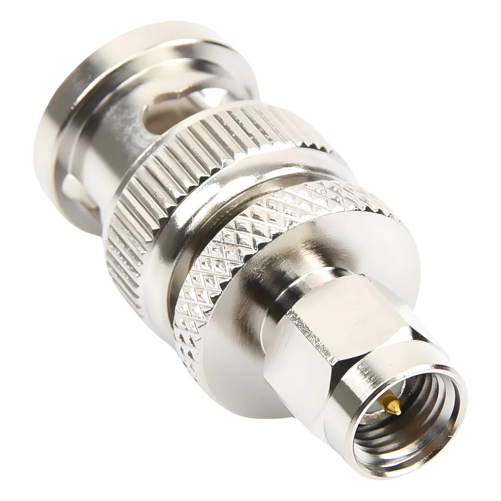 Adaptador en Línea de Conector SMA Macho a BNC Macho, Níquel/ Oro/ Teflón. – vista 4