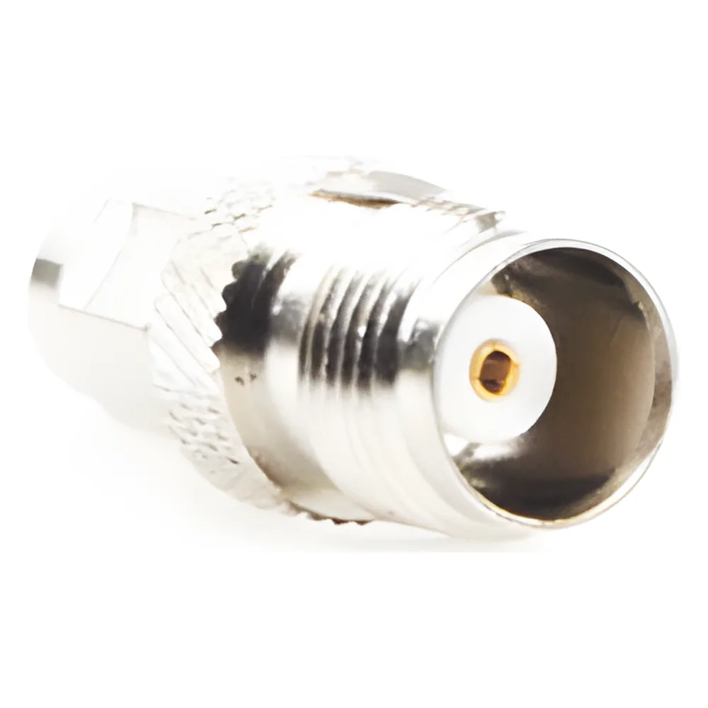 Adaptador en Línea de Conector TNC Hembra a SMA Macho, Níquel/ Oro/ Teflón.. – vista 2