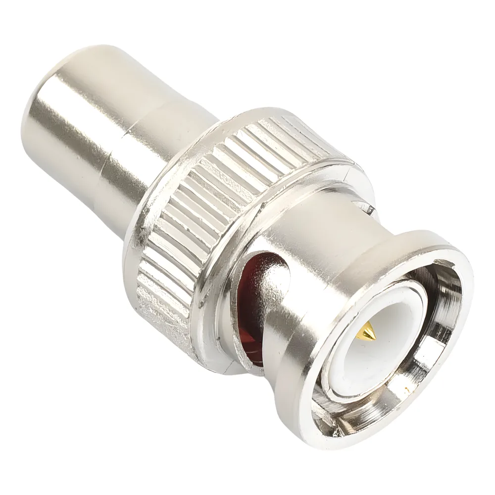 Adaptador en Línea para 75 Ohm, de Conector BNC Macho a RCA Hembra en Aplicaciones de Audio-Video para Cámaras, Monitores y DVR's. – vista 4