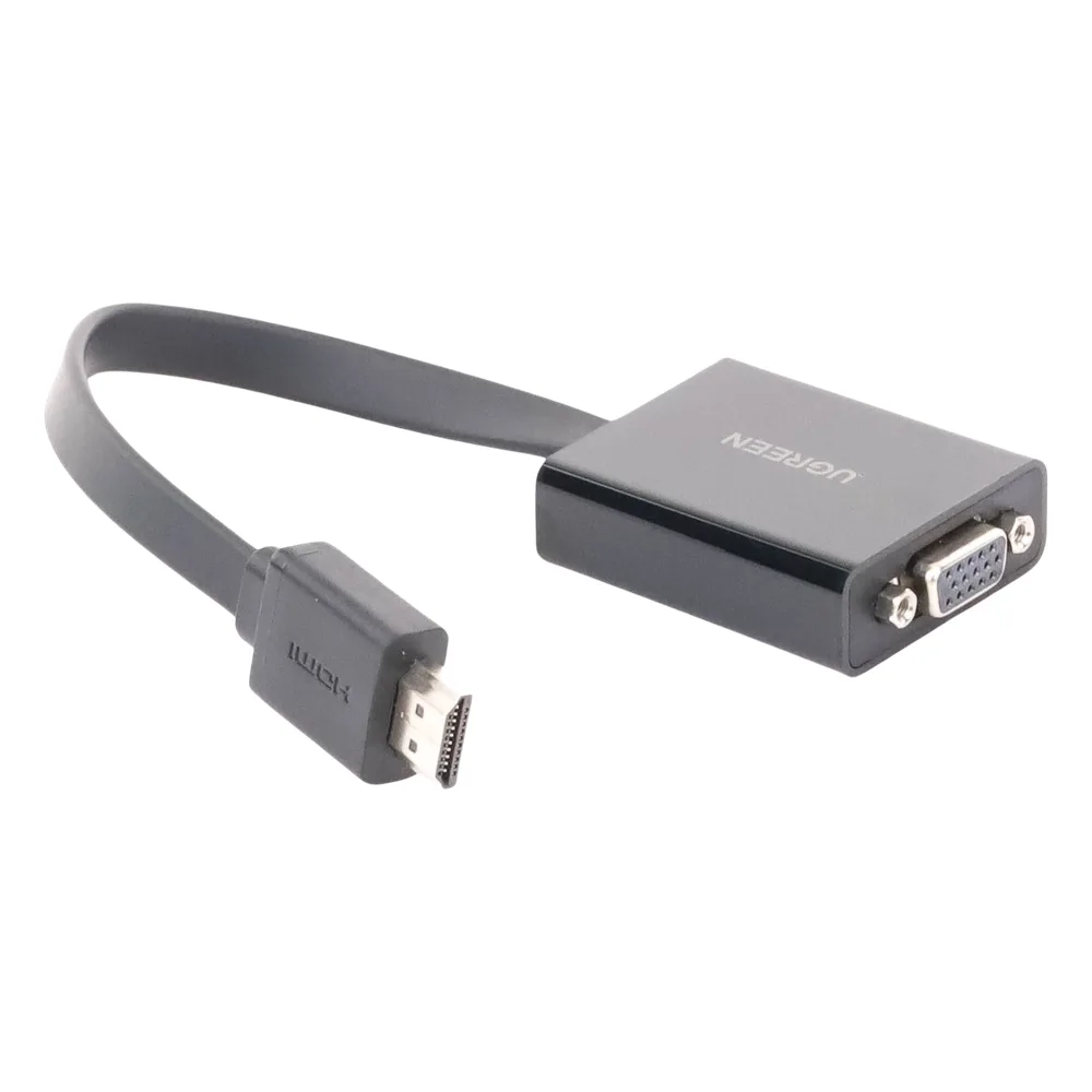 Adaptador HDMI a VGA / Resolución 1080P / Audio 3.5mm / Con Puerto Micro USB para Alimentación / Plug & Play / No Requiere Controlador / ABS / Flexible y Duradero – vista 3