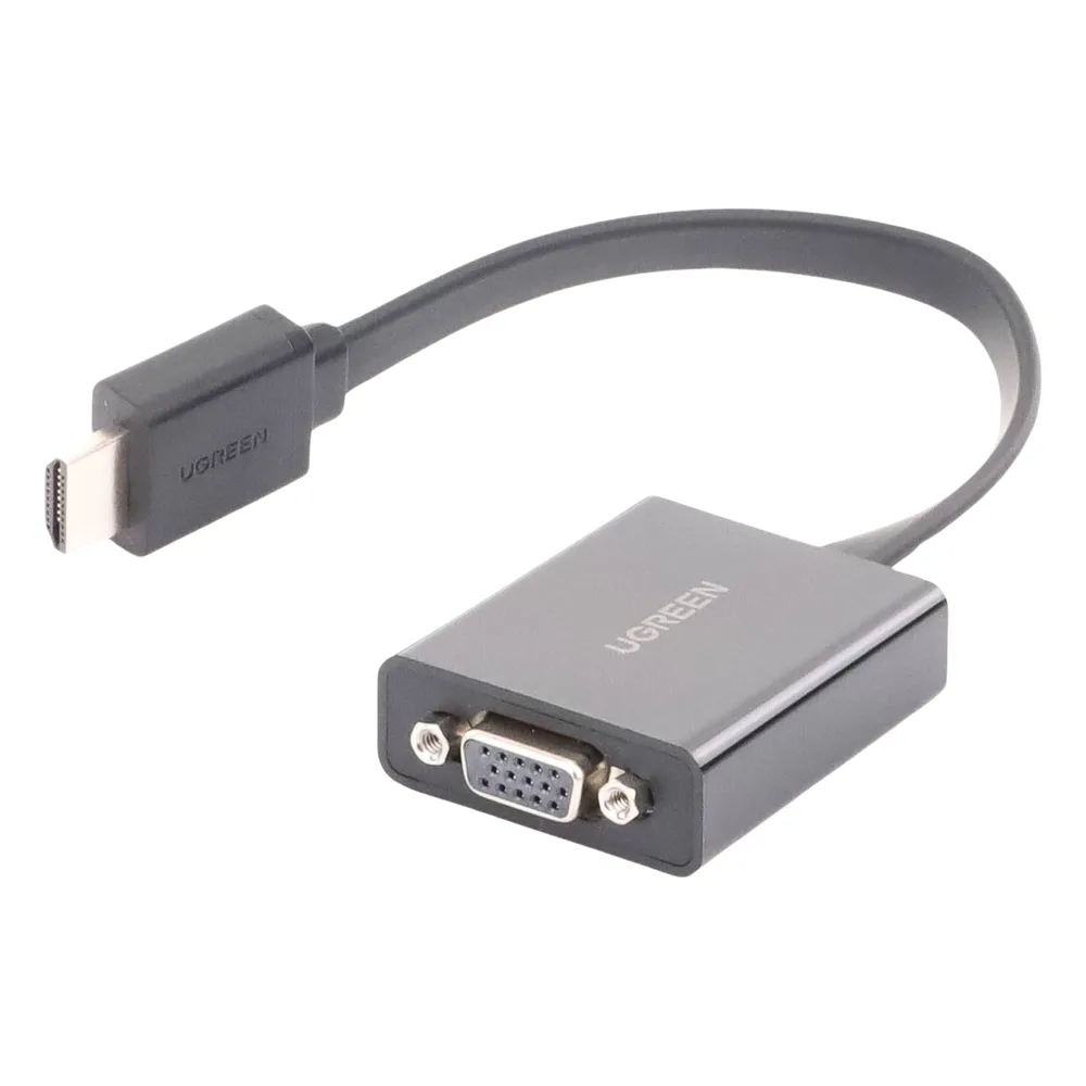 Adaptador HDMI a VGA / Resolución 1080P / Audio 3.5mm / Con Puerto Micro USB para Alimentación / Plug & Play / No Requiere Controlador / ABS / Flexible y Duradero – vista 4
