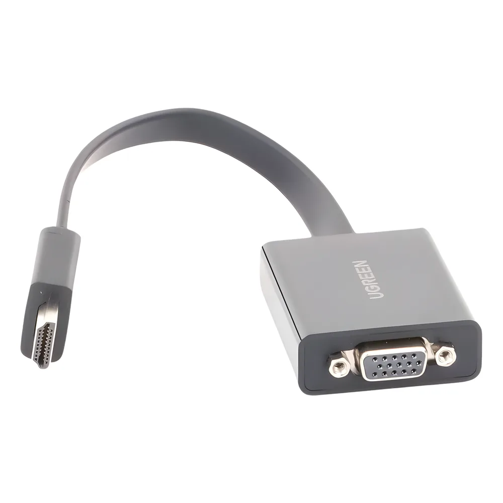 Adaptador HDMI a VGA / Resolución 1080P / Audio 3.5mm / Con Puerto Micro USB para Alimentación / Plug & Play / No Requiere Controlador / ABS / Flexible y Duradero – vista 5