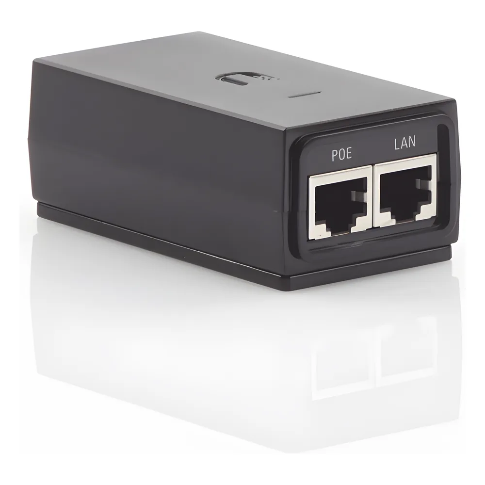 Adaptador PoE Ubiquiti de 24 VDC, 0.5 A con puerto Gigabit, compatible con airGateway – vista 3