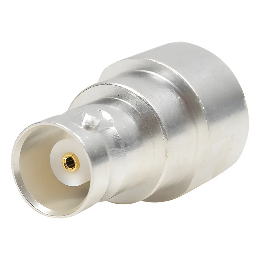Adaptador UNIDAPT Hembra a BNC Hembra. Plata / Oro / Teflón.