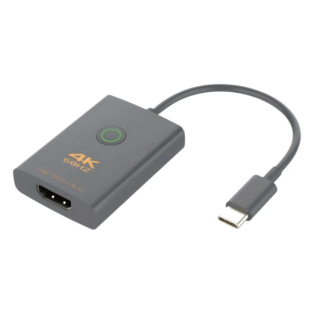 Adaptador USB-C a HDMI con Seguridad de Un Clic | Resolución 4K Ultra HD 60Hz | HDMI 2.0b 18 Gbps | DP 1.2a | Silenciamiento de Video Instantáneo | Protección ESD ±8kV | Audio 7.1 Canales | Compatibilidad Universal