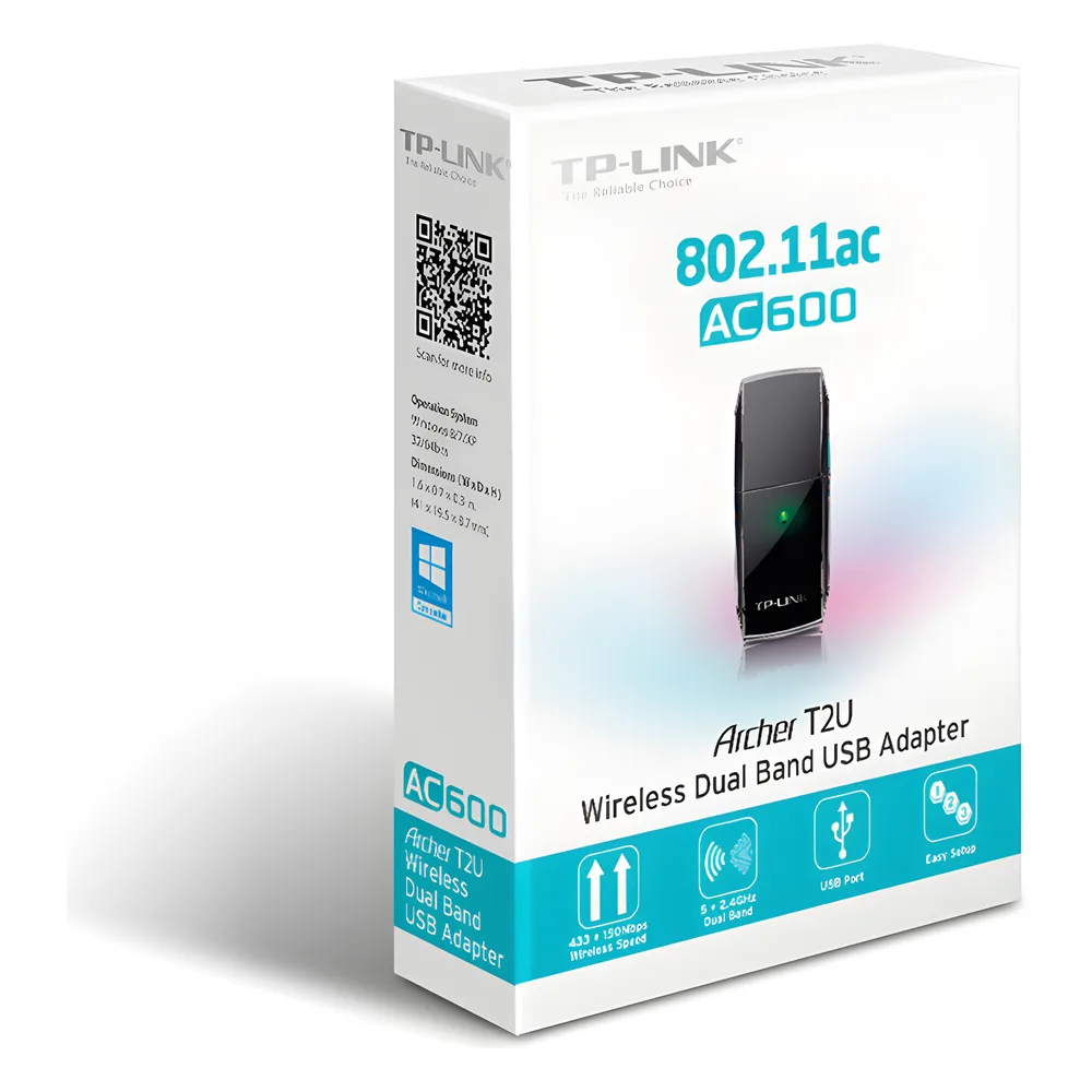 Adaptador  USB inalámbrico doble banda AC 600 Mbps – vista 4