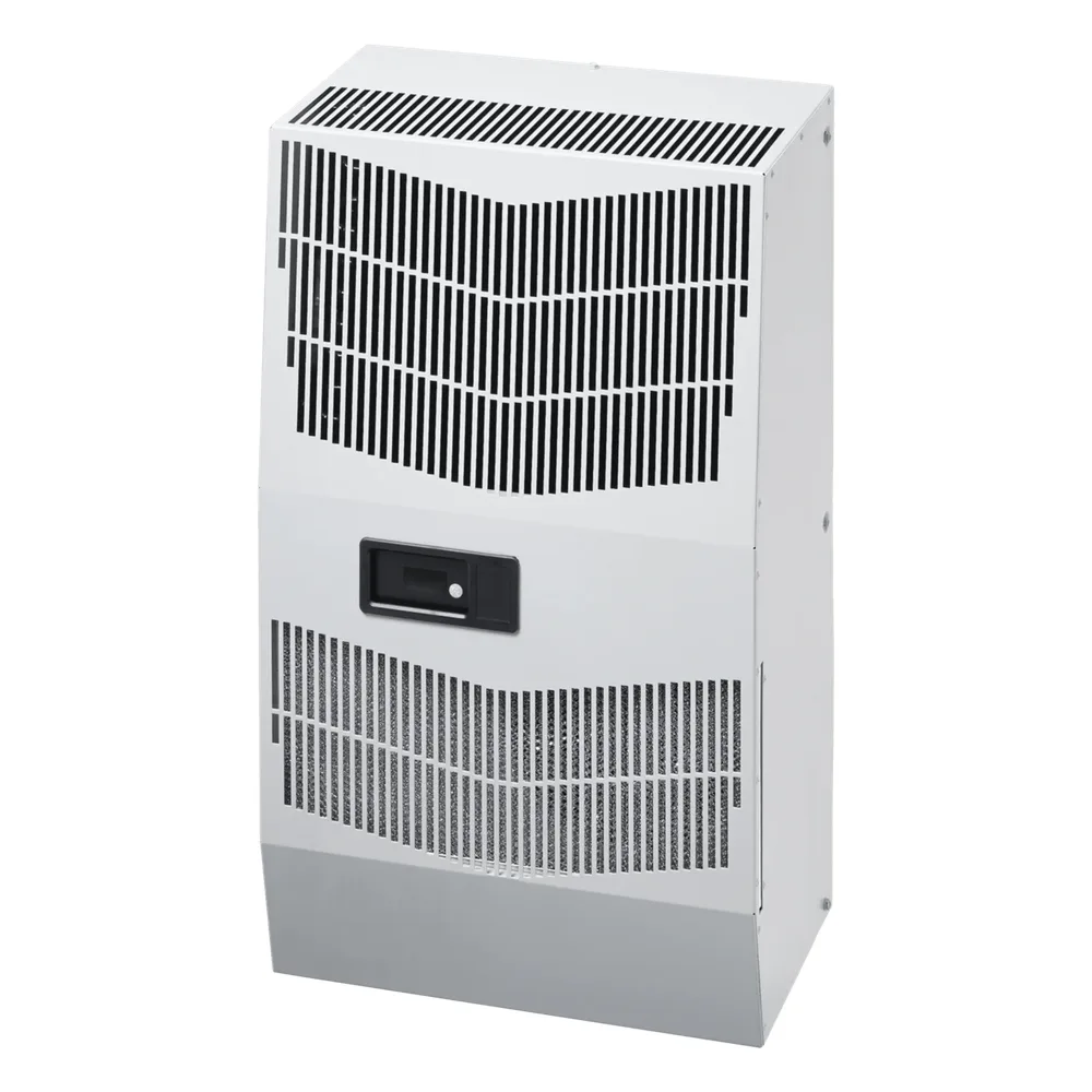 Aire Acondicionado para Gabinete / 6000 BTU/h (1757 W) / 115 Vca Monofásico / Acero Inoxidable SS316L Brushed / Protección ACP L2 / NEMA 4 y 3R / Rango -40 a 55 °C / Montaje en Pared Lateral