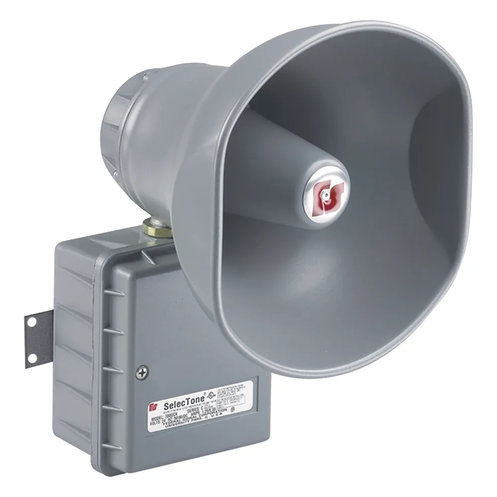 Altavoz amplificado selectone 15W, para ubicaciones peligrosas, 120 Vca, gris