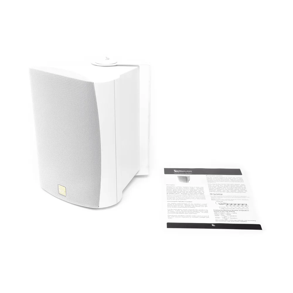 Altavoz de 2 vías | exteriores | 70V / 100V | woofer de 6.5 in | blanco – vista 6