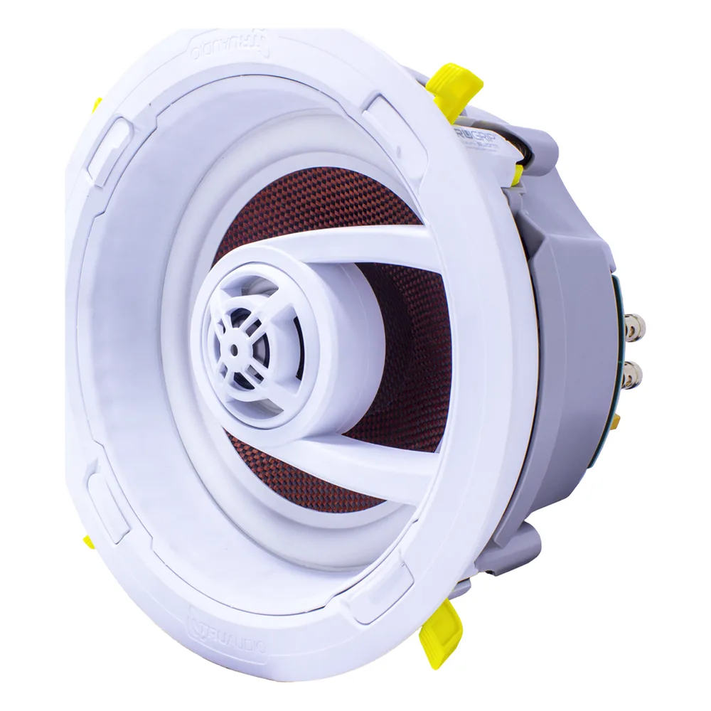 altavoz de 3 vías de plafón 9in | diseño trugrip | instalación sin herramientas | woofer de fibra de carbono | 175w | 8ohms – vista 2