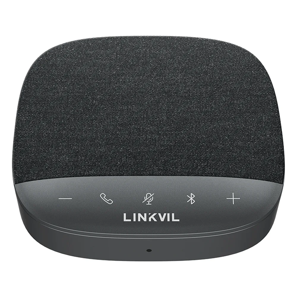 Altavoz y Micrófono portátil / Bluetooth / Conexión USB / 3 Micrófonos de 3W / Salas pequeñas o reuniones personales / Botones Touch / Linkvil – vista 2