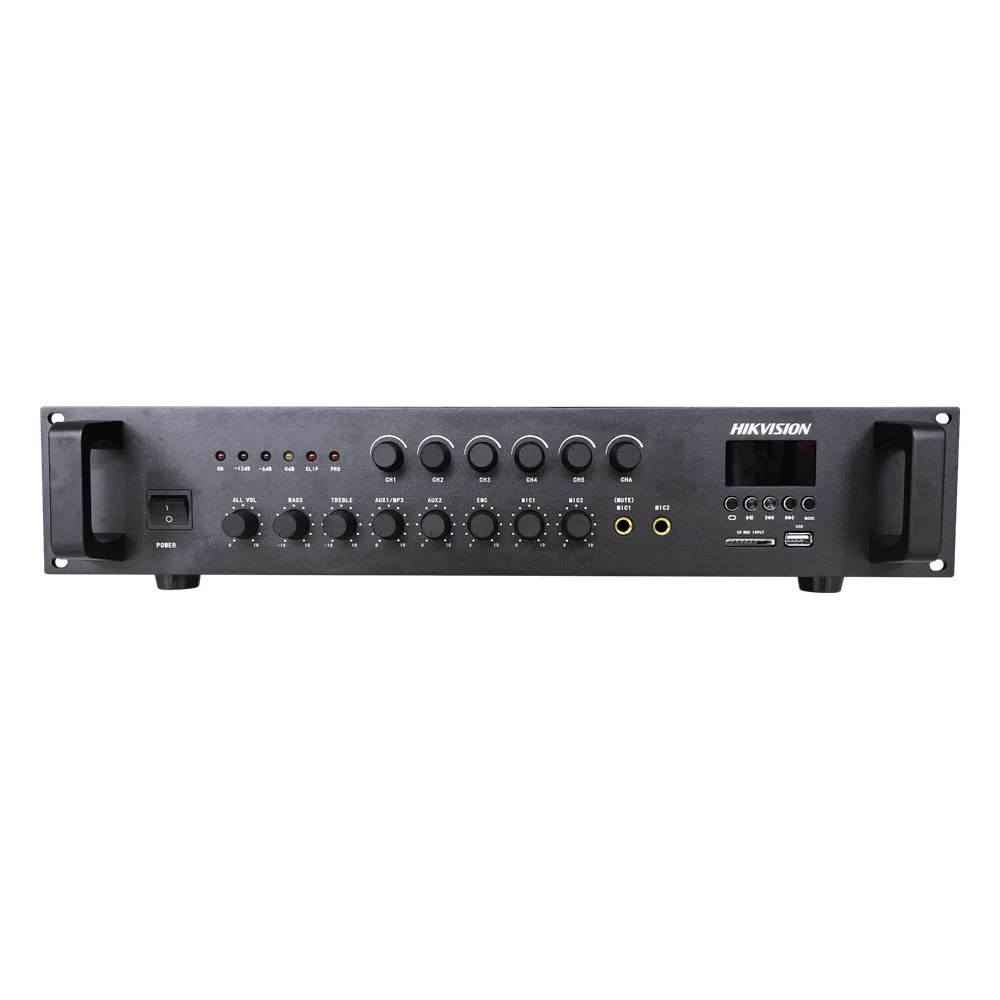 Amplificador de Audio | Bluetooth | 120 W | 6 Zonas con Control de Volumen Independiente | 70/ 100V COM | Montaje en Rack | Voceo y Musica Ambiental – vista 3