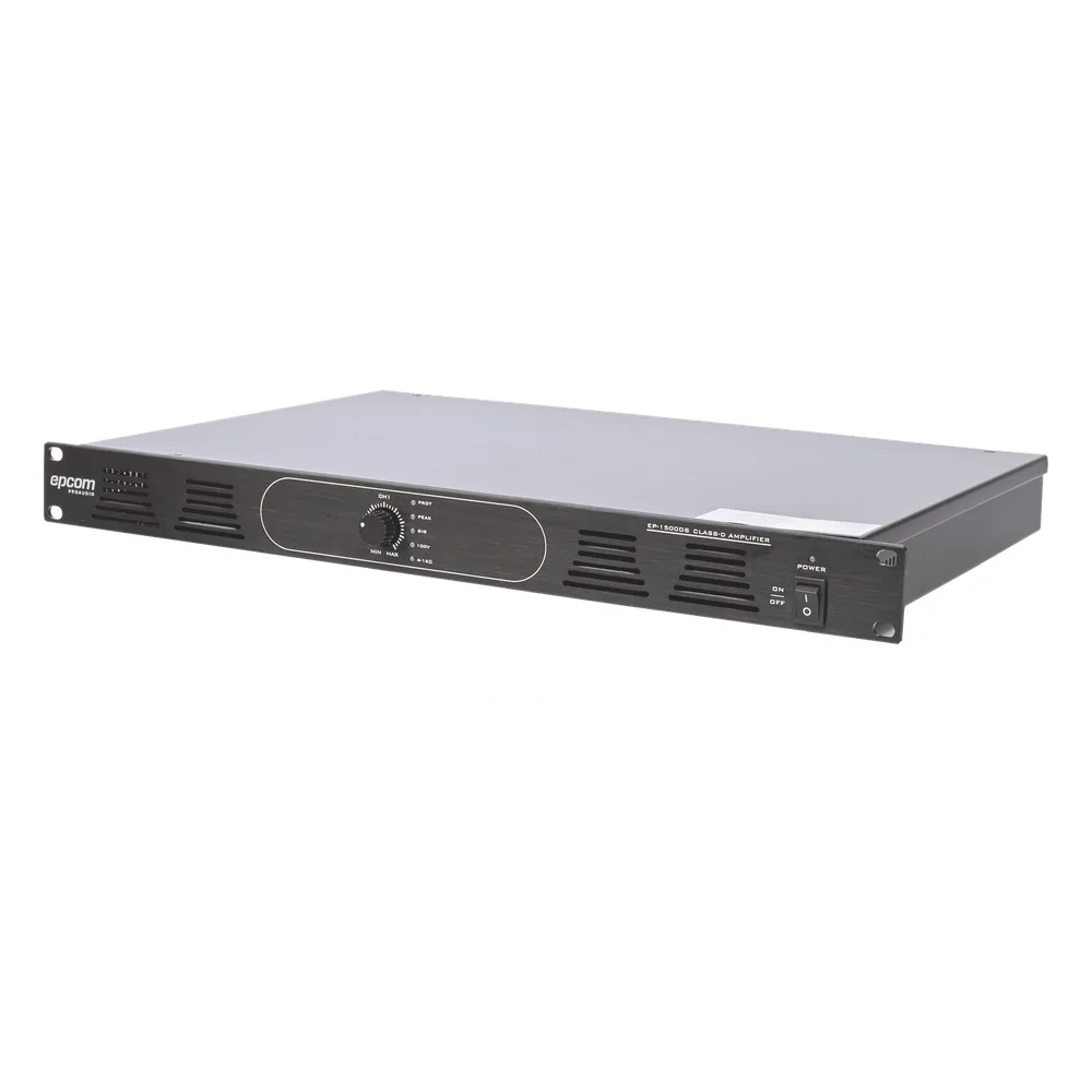 Amplificador de Audio Reforzador | 1 canal | 500w | Clase D | Salida 100V / 4-16&Omega; | Montaje en rack – vista 3