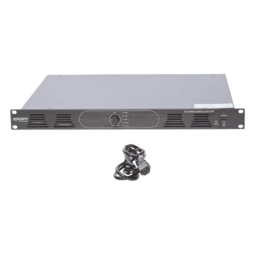 Amplificador de Audio Reforzador | 1 canal | 500w | Clase D | Salida 100V / 4-16&Omega; | Montaje en rack – vista 5
