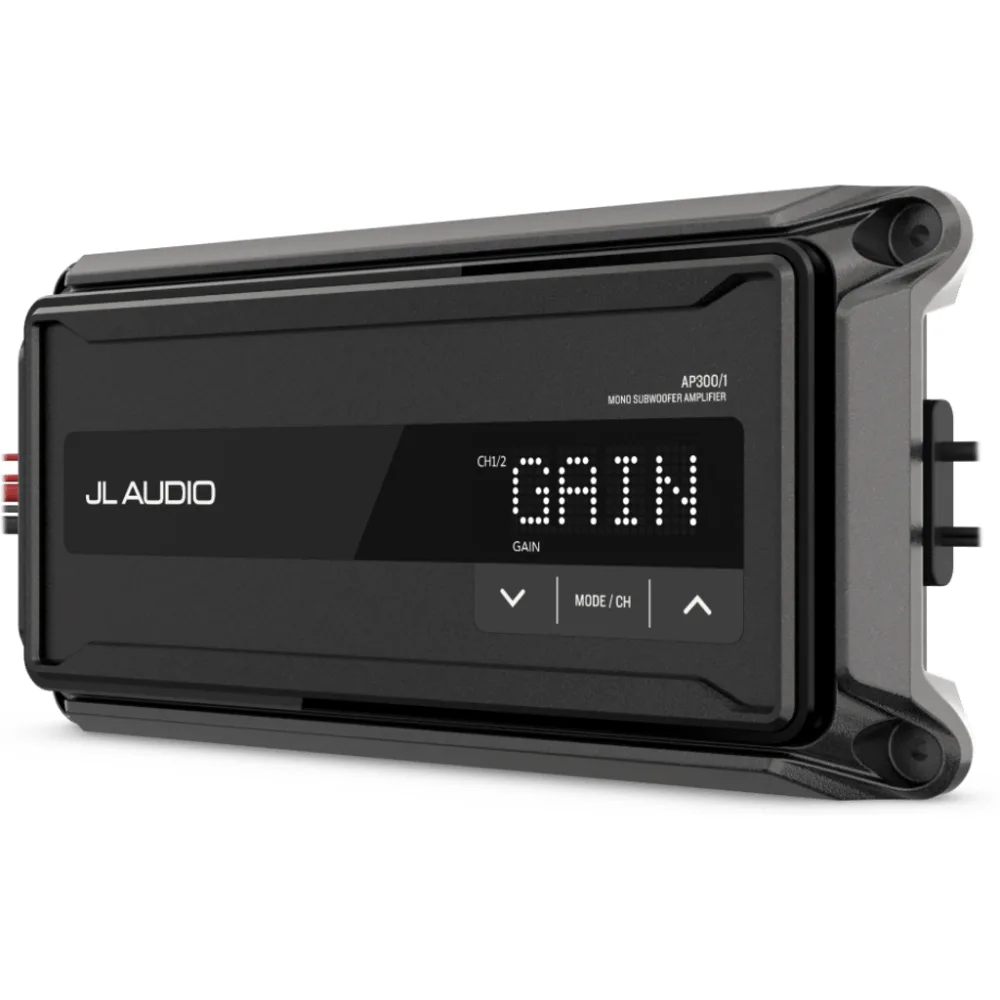 Amplificador Náutico Monobloque / Clase D / 200 W RMS a 4 &Omega; / 300 W RMS a 2 &Omega; / IP67 / 9-16 VDC / Filtro Paso Alto-Bajo / Refuerzo de Graves / JL Audio