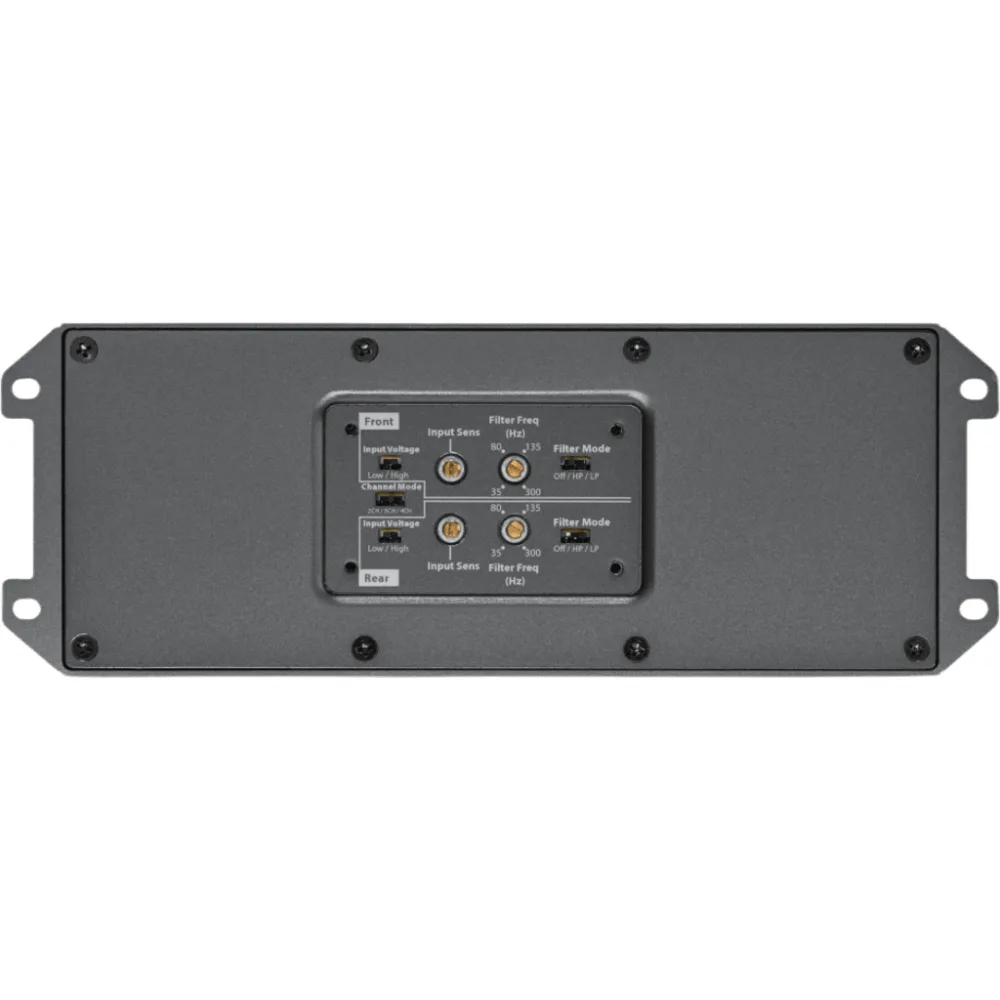 Amplificador Náutico y para Deportes de Motor / 4 Canales / 280 W RMS / Clase D / IPX7 / Filtros Paso Bajo y Paso Alto / Potenciómetros Calibrados – vista 4