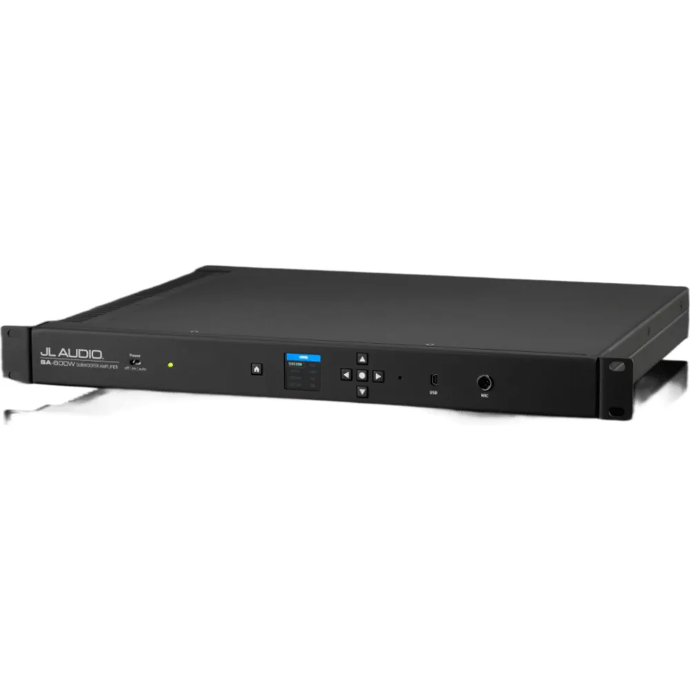 Amplificador para Subwoofer / 600 W RMS x 1 a 3 &Omega; / Modos de Energía Desactivado-Activado-Automático / Entradas RCA Desequilibradas y Alto Nivel / Filtro Paso Bajo 30-130.1 Hz / Pendientes 12-24 dB/octava / Retraso de Fase 0-25 ms / Aj