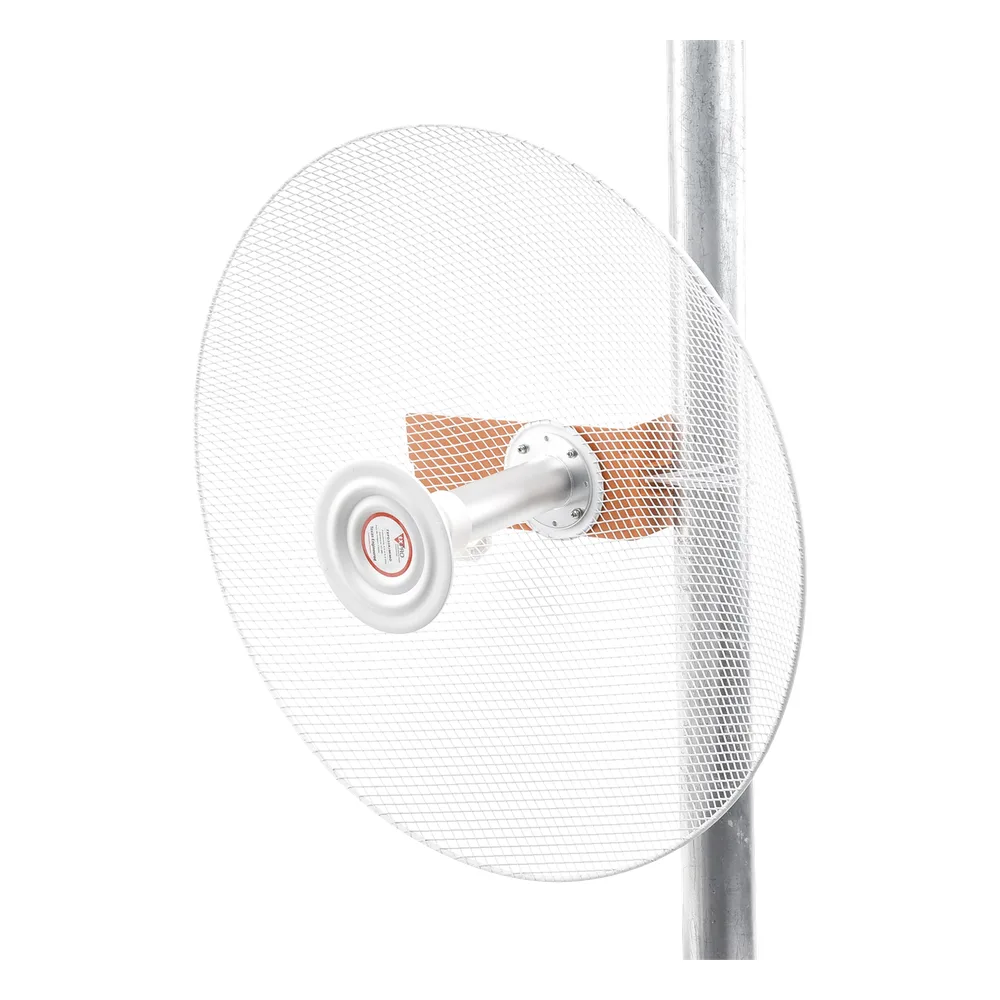 Antena direccional con diseño aerodinámico para minimiza la resistencia al viento, Ganancia de 30 dBi,  frecuencia (4.9 - 6.5 GHz), Polarización doble, incluye montaje para torre o mástil – vista 3