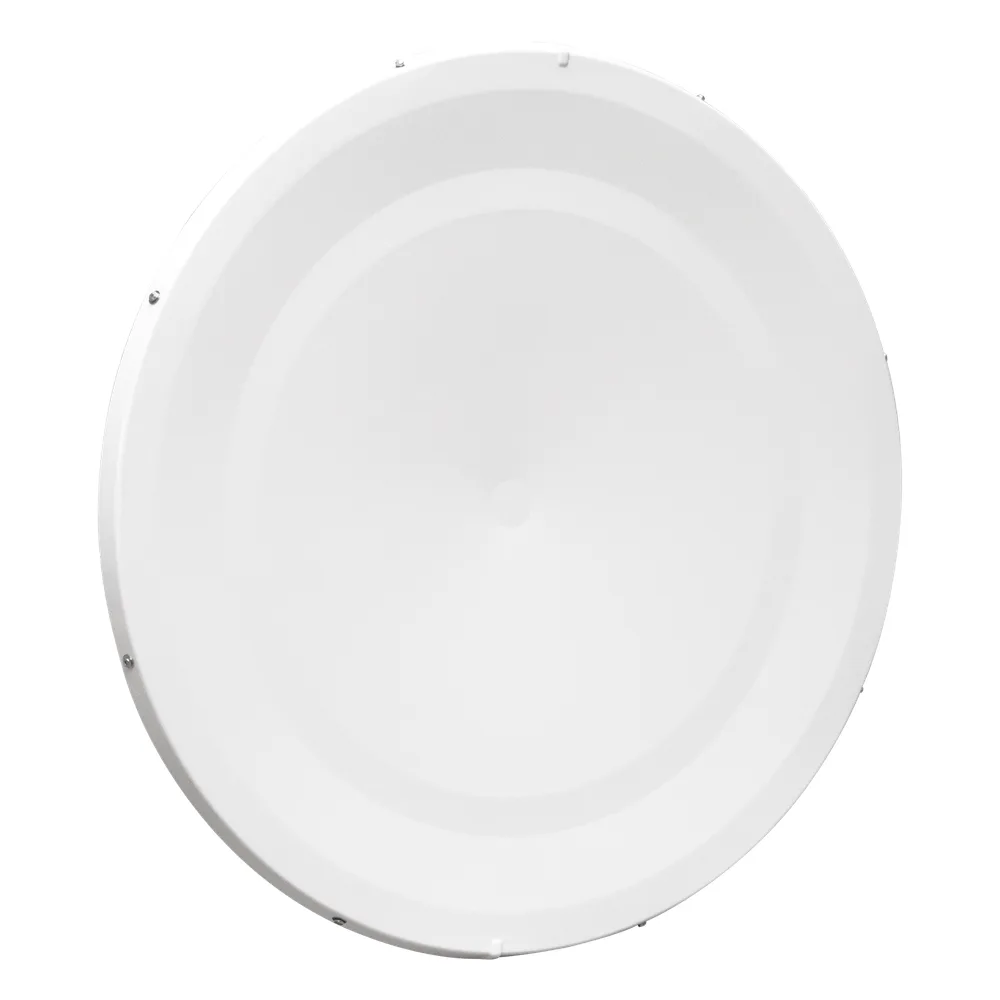 Antena Direccional de Alto Rendimiento/ Parábola profunda para mayor aislamiento al ruido  / 3 ft / 4.9 a 6.1 GHz / Ganancia de 32.1 ± 1 dBi / Soporte de acero inoxidable / polaridad en 90 ° y 45 ° / Incluye montaje.