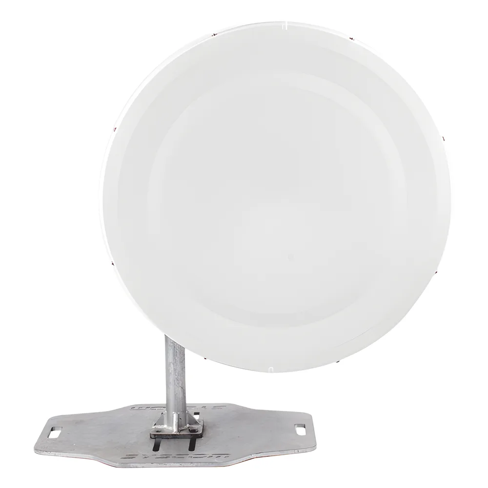 Antena Direccional de Alto Rendimiento/ Parábola profunda para mayor aislamiento al ruido/ Conector guía de onda para radio C5X, B5X, C6X, y B6X / 3 ft / 4.9 a 6.4 GHz / Ganancia de 32 dBi / Soporte de acero inoxidable / Incluye montaje.