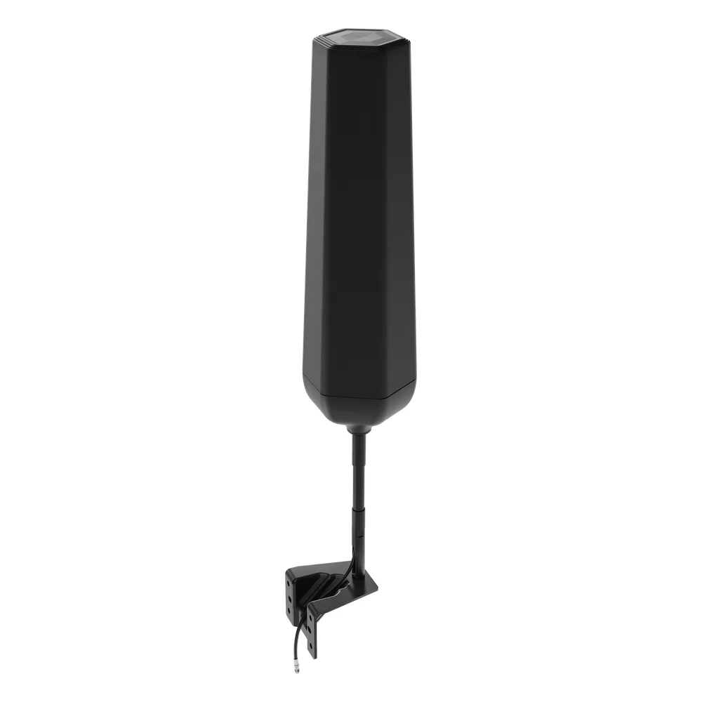 Antena Hexagonal Exterior HEX 360 / 617-894 MHz 6.0 dBi / 1000-1710 MHz 7.5 dBi / 1710-2200 MHz 7.0 dBi / Omnidireccional / Compatible Todas Operadoras Norteamericanas / Material ASA IP67 / VSWR <2.5:1 / Potencia Máxima 10W / Incluye Montaje de – vista 2