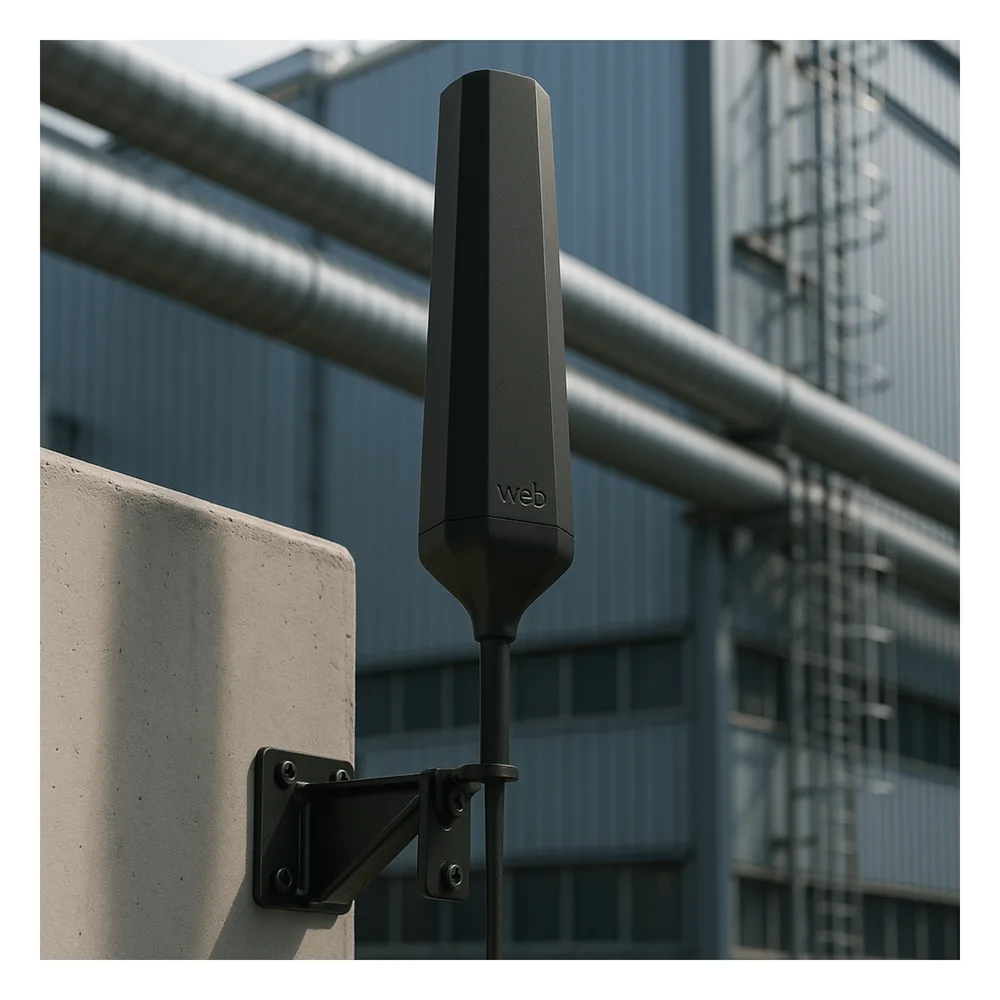 Antena Hexagonal Exterior HEX 360 / 617-894 MHz 6.0 dBi / 1000-1710 MHz 7.5 dBi / 1710-2200 MHz 7.0 dBi / Omnidireccional / Compatible Todas Operadoras Norteamericanas / Material ASA IP67 / VSWR <2.5:1 / Potencia Máxima 10W / Incluye Montaje de – vista 5