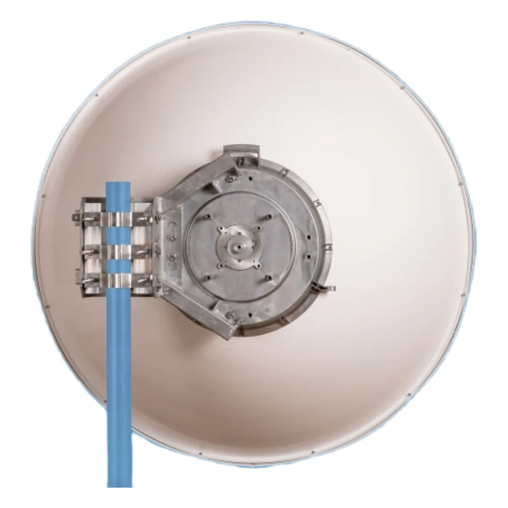 Antena parabólica 4 ft para radio B11 y AF11, ganancia de  40.5 ± 1 dBi, conector guía de onda, Alto aislamiento al ruido en enlaces vecinos, 10-12 GHz, Montaje de acero inoxidable incluido – vista 4