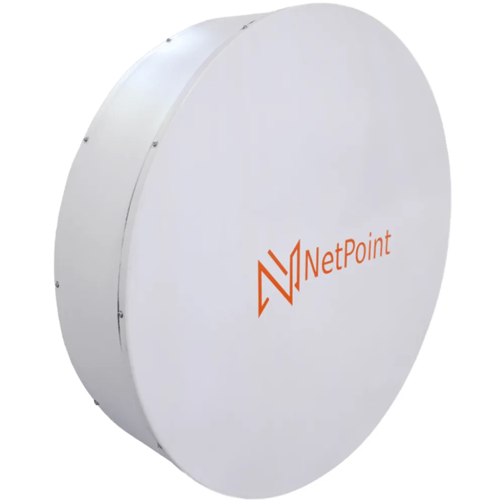 Antena Parabólica MLO de Banda Ultraancha / 4.9-7.2 GHz / Ganancia 30 dBi / Dual Slant 45°-90° / 2 ft (60 cm) / Conector Dual N-Hembra / Incluye Jumper N a RPSMA / Radomo de Fibra de Vidrio – vista 2