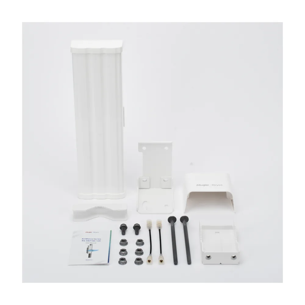 Antena Sectorial AirMetro / 120° 16 dBi / 5 GHz (5150-5850 MHz) / MIMO 2x2 Slant 45° / Enlaces Multipunto / Alcance 5 km (3.1 mi) / IP55 -40°C a +80°C / Conectores SMA Hembra Inverso – vista 5