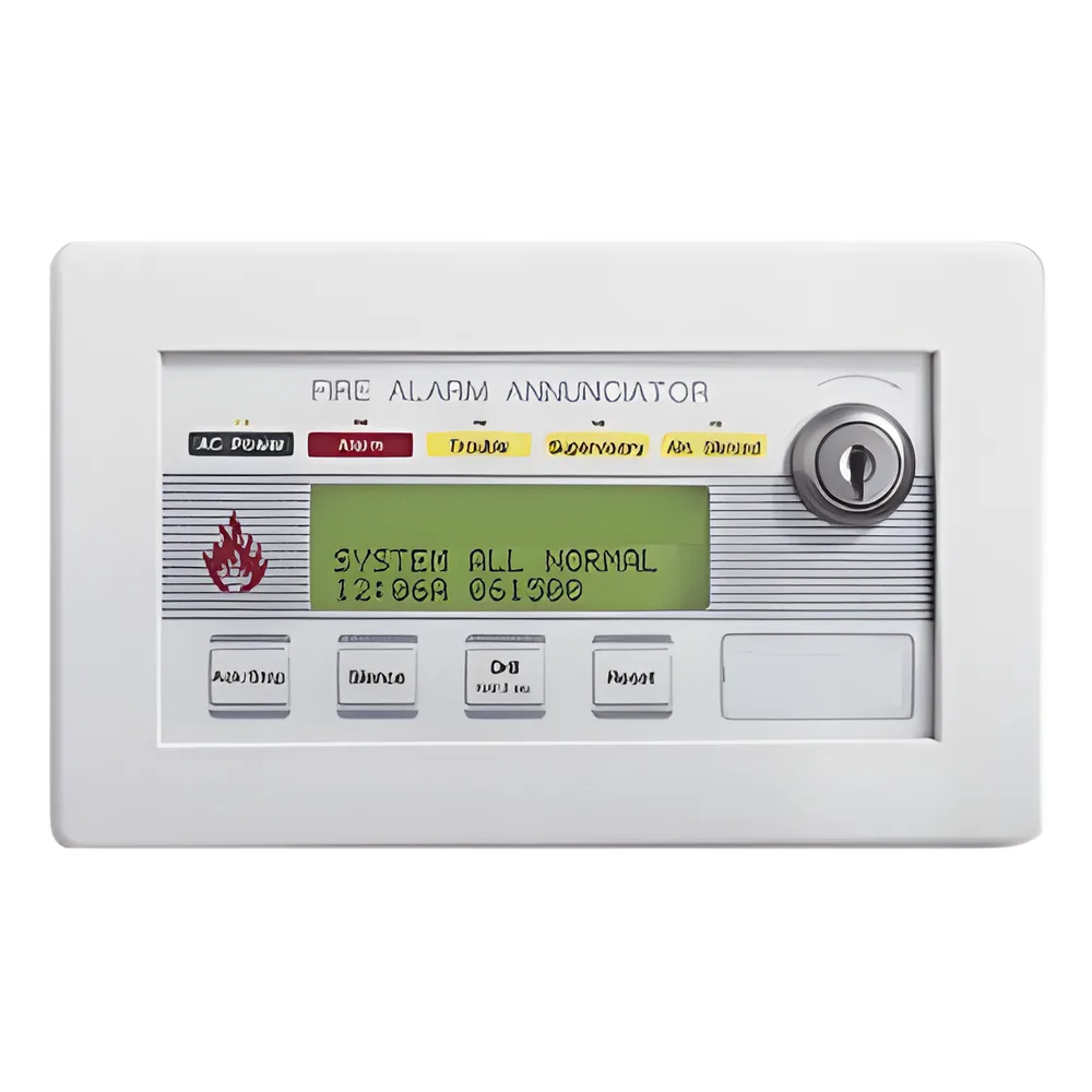 Anunciador remoto de incendio con LCD retroiluminado de 80 caracteres, compatible con NFS2-640 y NFS-320