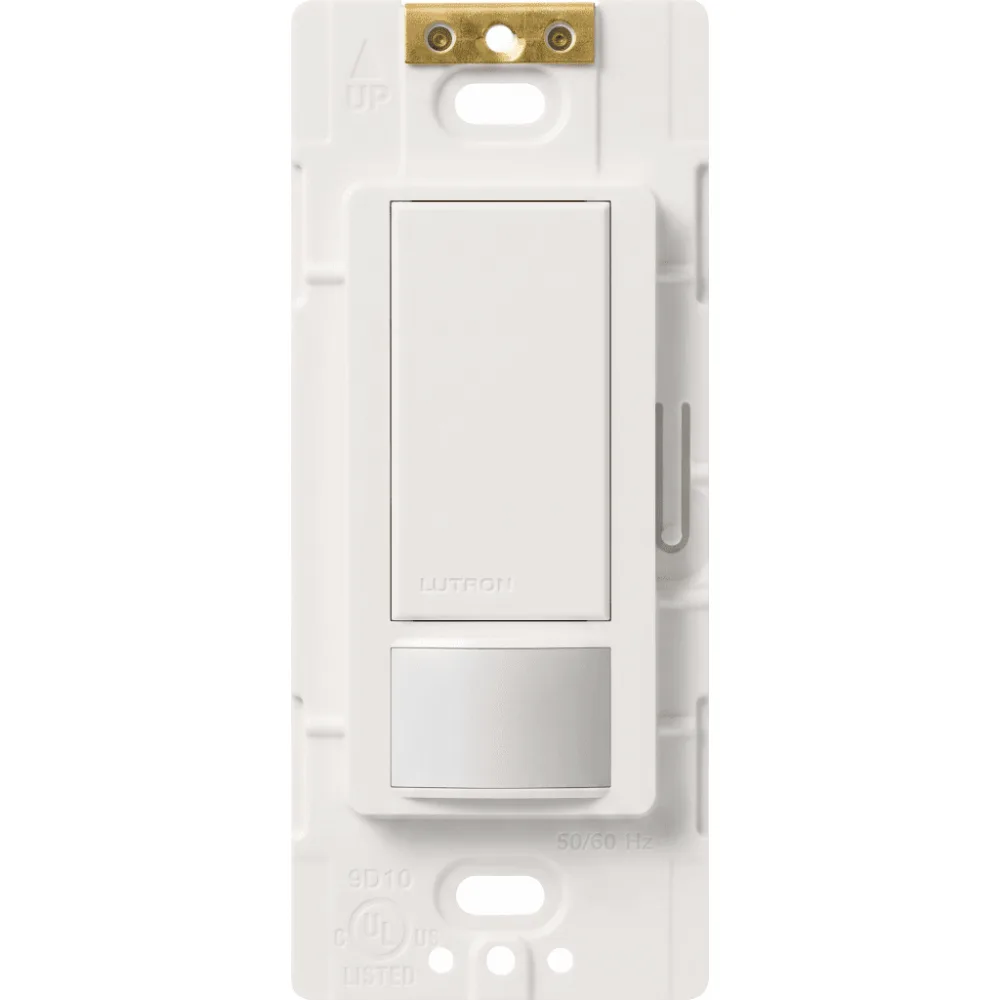 Apagador con sensor de ocupación y vacancia XCT para espacios pequeños, unipolar, 120 V, 2 A